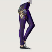 Steampunk Spider on Purple レギンス (右)