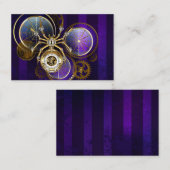 Steampunk Spider on Purple ロイヤリティカード (正面/裏面)