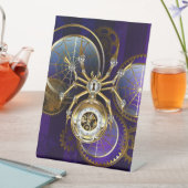 Steampunk Spider on Purple 台座サイン (インサイチュ)