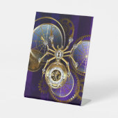 Steampunk Spider on Purple 台座サイン (正面)
