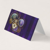 Steampunk Spider on Purple 名刺 (正面)