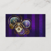 Steampunk Spider on Purple 名刺 (正面)