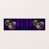 Steampunk Spider on Purple 名刺 (外部フラット)