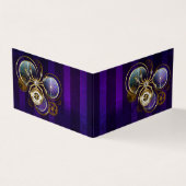 Steampunk Spider on Purple 名刺 (外部)