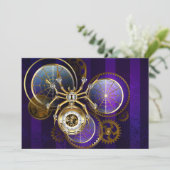 Steampunk Spider on Purple 招待状 (スタンド正面)