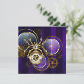 Steampunk Spider on Purple 招待状 (スタンド正面)