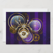 Steampunk Spider on Purple 案内状 (正面)