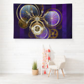 Steampunk Spider on Purple 横断幕 (インサイチュ)
