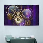 Steampunk Spider on Purple 横断幕 (トレードショー)