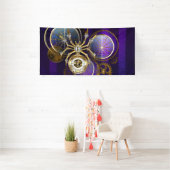 Steampunk Spider on Purple 横断幕 (インサイチュ)