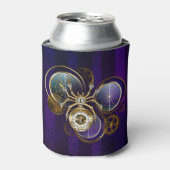 Steampunk Spider on Purple 缶クーラー (缶正面)