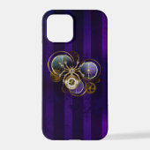 Steampunk Spider on Purple iPhoneケース (裏面)