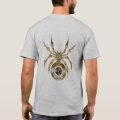Steampunk Spider on Purple Tシャツ (裏面)