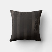 Steampunk striped brown background クッション (裏面)