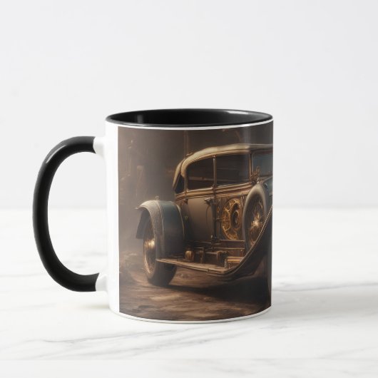 Steampunk Style Classic Car マグカップ (左)