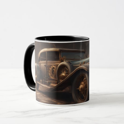 Steampunk Style Classic Car マグカップ (正面左)