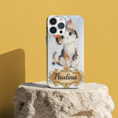 Steampunk Tech Cat Music Lover Custom Name Case-Ma Case-Mate iPhoneケース
