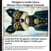 Steampunk Terrier Dog In Gogles CY3 Decompage 薄葉紙