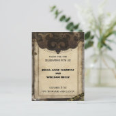 Steampunk Thank Thank You Postcard ポストカード (スタンド正面)