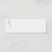 Steampunk Time Machineビジネスプロファイルカード スキニー名刺 (裏面)