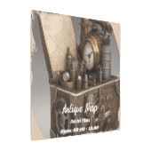 Steampunk Time Machine – 会社名札 メタルプリント (アングル)