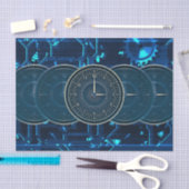 Steampunk Time Machine Clocks Gears 薄葉紙 (クラフト)