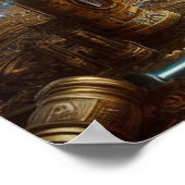 Steampunk/Time Machine、Time/宇宙/Continuum 6004X ポスター (角)