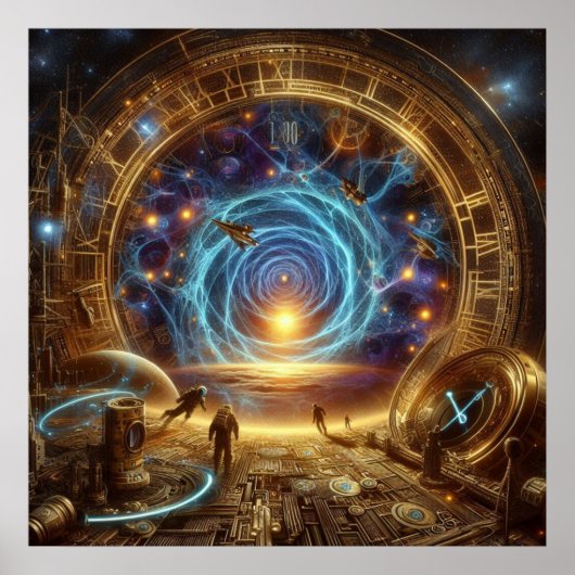 Steampunk/Time Machine、Time/宇宙/Continuum 6004X ポスター (正面)