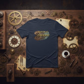 Steampunk Time Machine - Yesterday & Tomorrow Navy Tシャツ