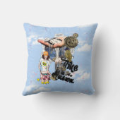 Steampunk Timeless Wedding Partyカードとギフト クッション (裏面)