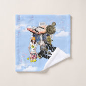 Steampunk Timeless Wedding Partyカードとギフト バスタオルセット (ウォッシュタオル)