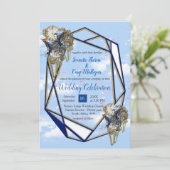 Steampunk Timeless Wedding Partyカードとギフト 招待状 (スタンド正面)