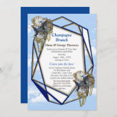 Steampunk Timeless Wedding Partyカードとギフト 招待状 (正面/裏面)