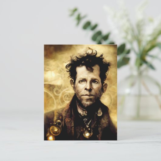 Steampunk Tom Waits ポストカード (スタンド正面)