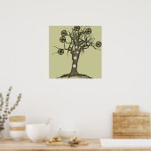 steampunk tree ポスター (キッチン)