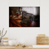 Steampunk - Typewriter - The secret messenger ポスター (キッチン)