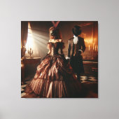 Steampunk Victorian Fantasy Art Masquerade  キャンバスプリント (正面)