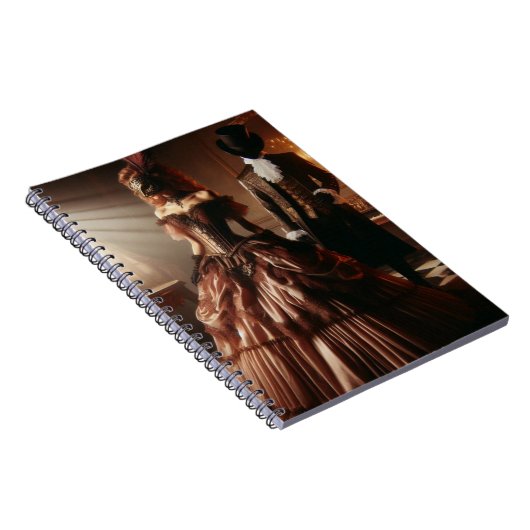 Steampunk Victorian Fantasy Art Masquerade  ノートブック (右側)