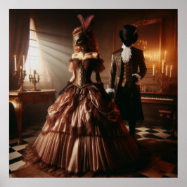 Steampunk Victorian Fantasy Art Masquerade  ポスター