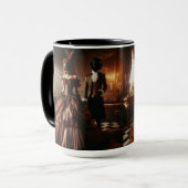 Steampunk Victorian Fantasy Art Masquerade  マグカップ (正面左)
