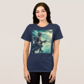 Steampunk Victorian Fantasy Winter Messenger トライブレンドＴシャツ (正面全面)