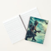 Steampunk Victorian Fantasy Winter Messenger ノートブック (内部)