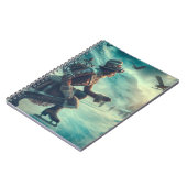 Steampunk Victorian Fantasy Winter Messenger ノートブック (左側)