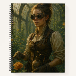 Steampunk Victorian Gardener Art ノートブック