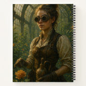 Steampunk Victorian Gardener Art ノートブック (裏面)