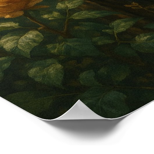 Steampunk Victorian Gardener Art ポスター (角)