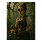 Steampunk Victorian Gardener Art ポスター (正面)
