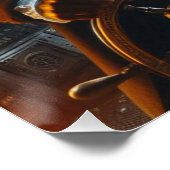 Steampunk Victorian Space Air Captain ポスター (コーナー)