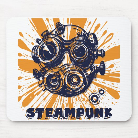 Steampunk Vintage Art – Elegant Mousepad マウスパッド (正面)