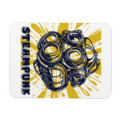 Steampunk Vintage Art - Flexible Photo Magnet マグネット (横)